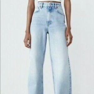 Zara HI-RISE FULL LENGTH JEANS